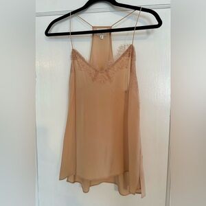 Cami NYC — Silk Racerback Camisole — Size, M — Color, Blush/Tan — Like New